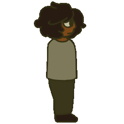 A gif of a person walking left.